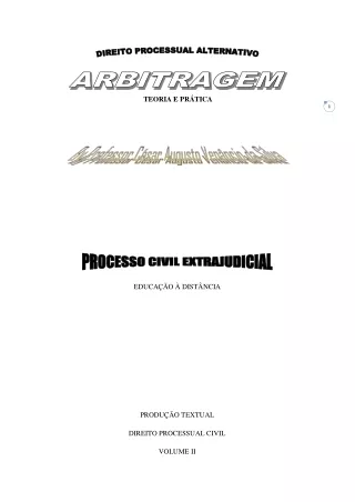 Curso de Formação de Árbitro em Direito Processual