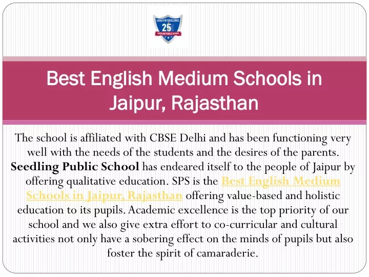 best english medium schools in jaipur rajasthan