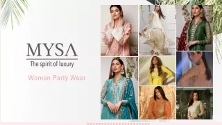 Women Party Wear - Buy Designer Party Wear Dresses - Mysa.pk