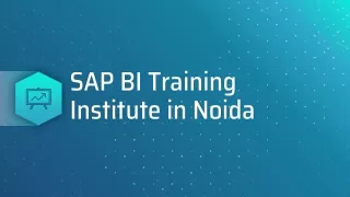 SAP BI Training in Noida