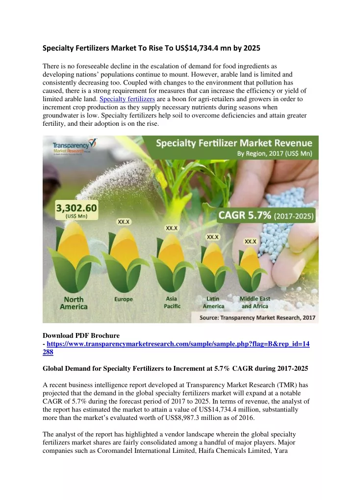 specialty fertilizers market to rise