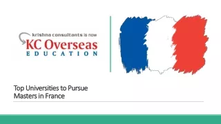Top Universities in France for Masters