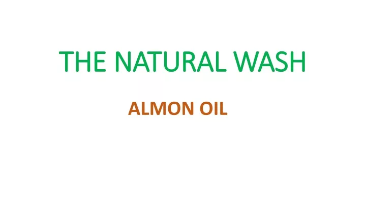 the natural wash