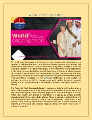 World Peace Organization