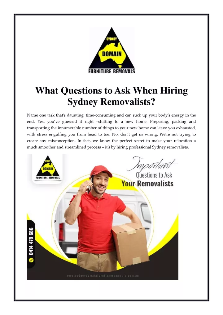 what questions to ask when hiring sydney