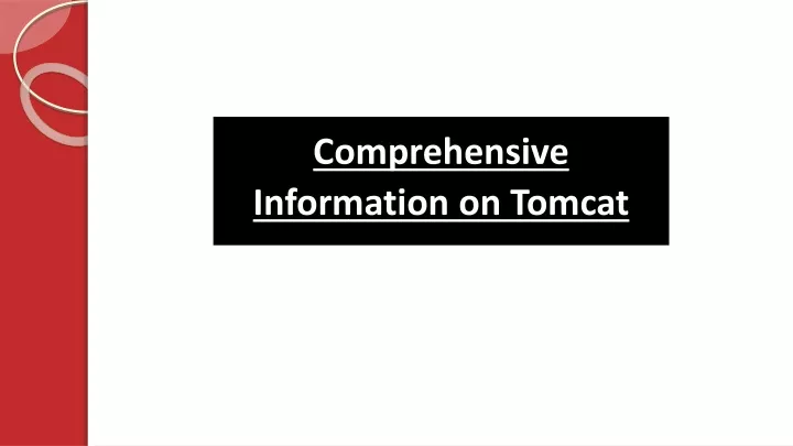 comprehensive information on tomcat