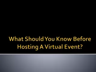what should you know before hosting a virtual event