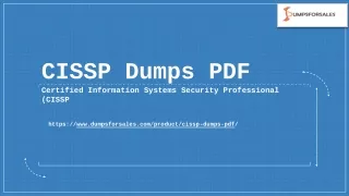 CISSP Dumps PDF