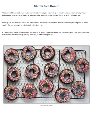 gluten free donut