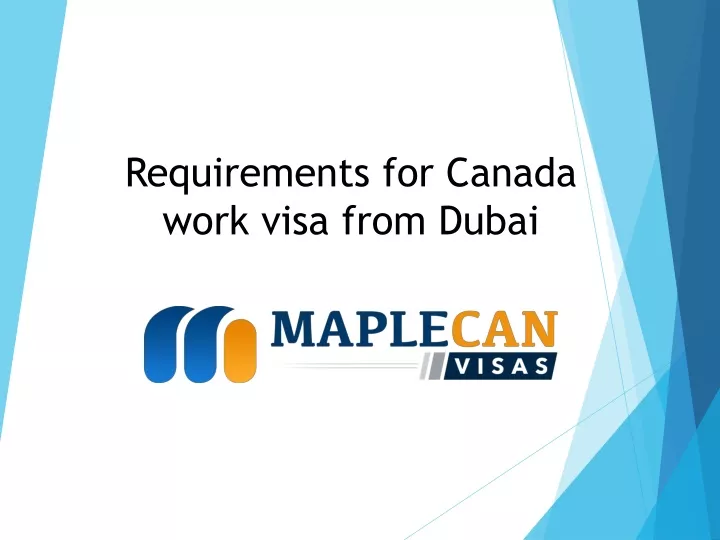 requirements for canada work visa from dubai