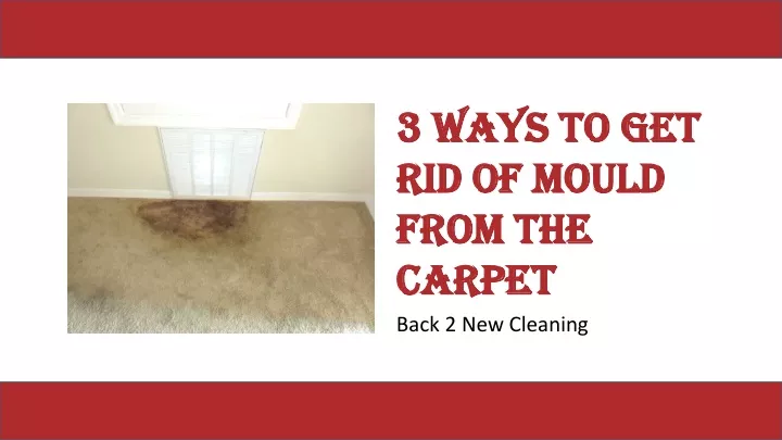 3 ways to get 3 ways to get rid of rid of mould