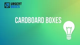 cardboard boxes