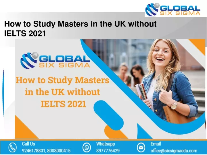 how to study masters in the uk without ielts 2021