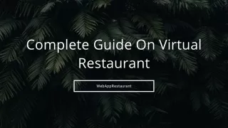 complete guide on virtual restaurant