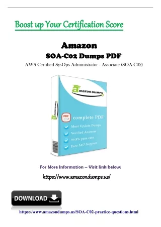 SOA-C02 Dumps PDF - 100% Success Assurance | Amazondumps.us