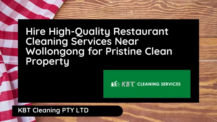 hire high quality restaurant cleaning services