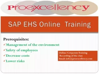 sap ehs o nline training