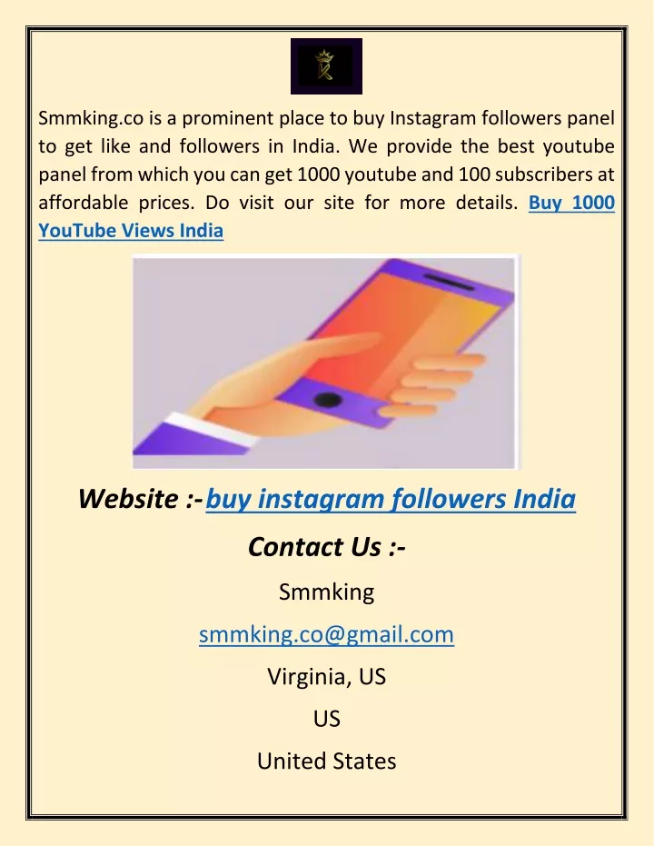 smmking co is a prominent place to buy instagram