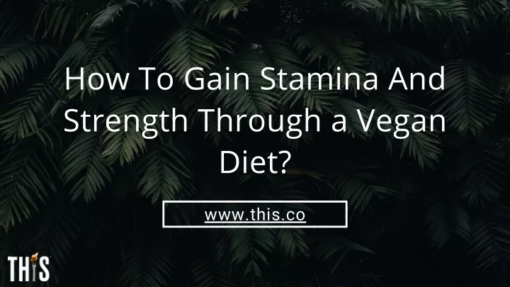 how to gain stamina and strength through a vegan