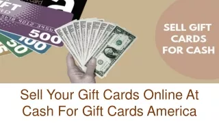 Visit Cash For Gift Cards America For A Hassle-Free Transaction