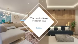 7 top interior design trends for 2021