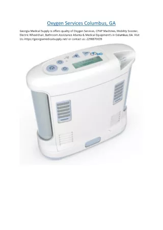 oxygen services columbus ga