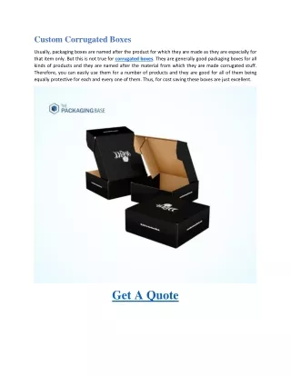 custom corrugated boxes