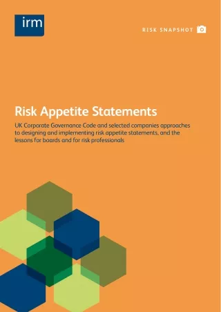 IRM Risk Appetite
