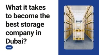 What it takes to become the best storage company in Dubai