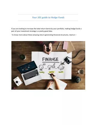 your 101 guide to hedge funds