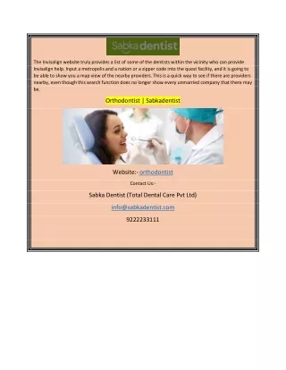 the invisalign website truly provides a list