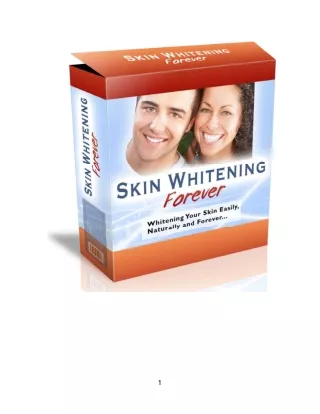 Skin Whitening Forever Review PDF eBook Book Free Download