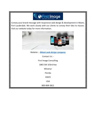 convey your brand message with responsive