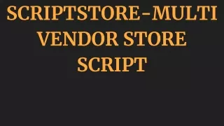 scriptstore multi vendor store script