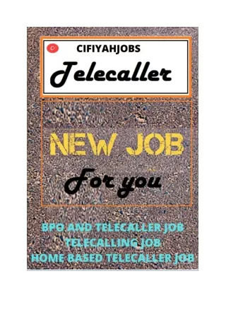 TELECALLING WORK FROM HOME JOBS FOR GRADUATE