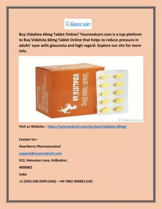 buy vidalista 60mg tablet online yourmedcart