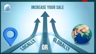 How to increase the sales locally and globally-converted