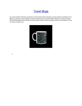 Travel Mugs