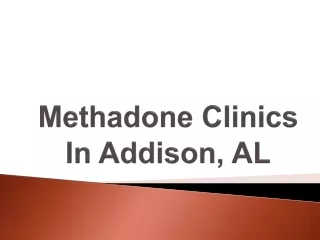 Methadone Clinics In Addison, AL