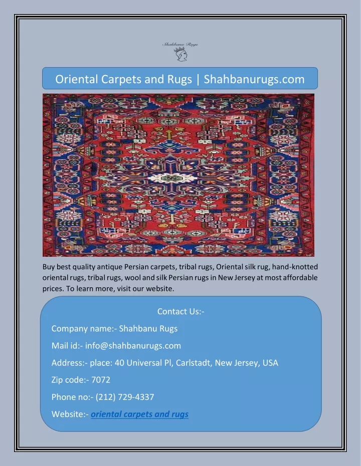 oriental carpets and rugs shahbanurugs com