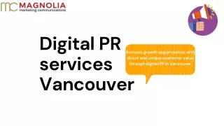 Digital PR services Vancouver