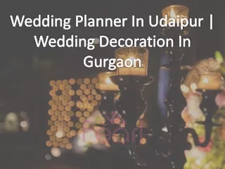 Wedding Planner In Udaipur | Wedding Decoration In Gurgaon