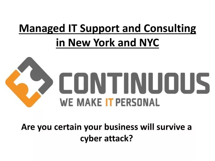 managed it support and consulting in new york and nyc