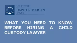 what you need to know before hiring custody lawyer