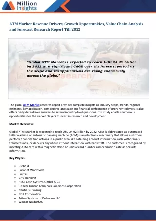 atm market revenue drivers growth opportunities