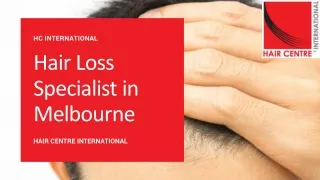 Hair Loss Specialist in Melbourne