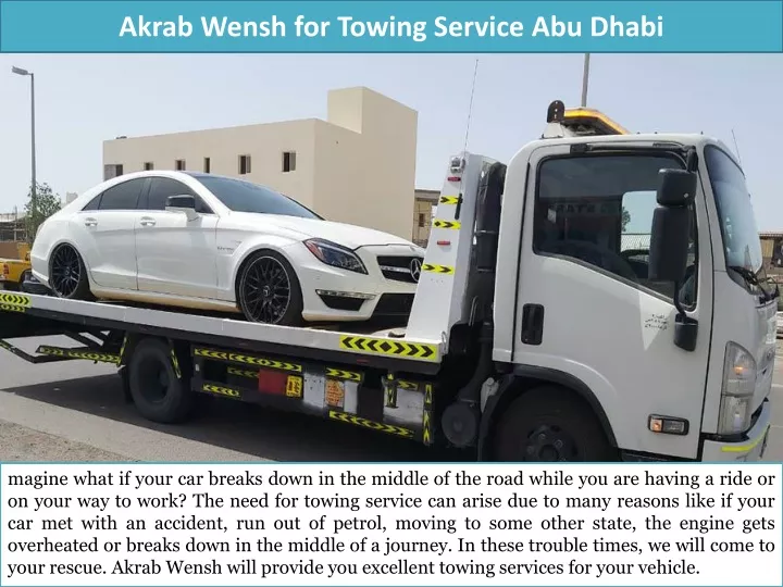 akrab wensh for towing service abu dhabi