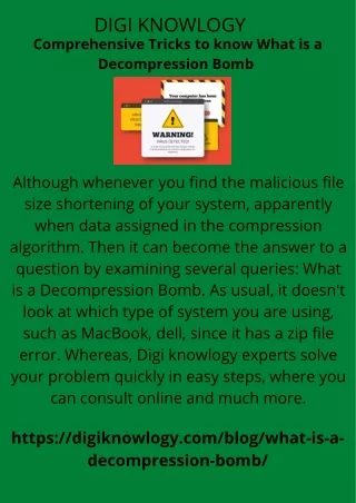 Comprehensive Tricks to know What is a Decompression Bomb  (1)