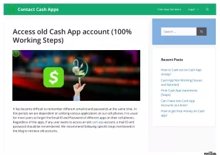 Access old Cash App account (100% Working Steps) - Merge old Cash App