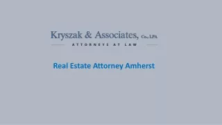 Real Estate Attorney Amherst